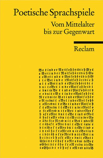 Produktbild Poetische Sprachspiele (Deutsch, Klaus P. Dencker, Klaus Peter Dencker, 2002)