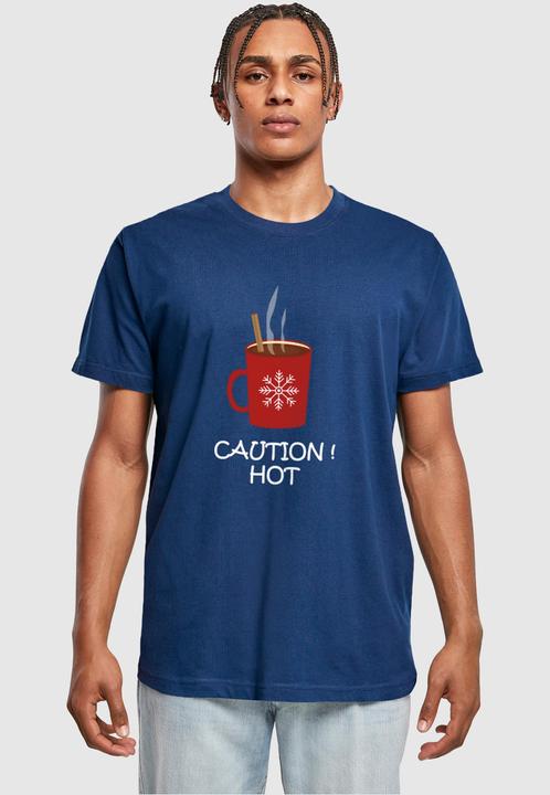Produktbild Merchcode Caution Hot T-Shirt Round Neck - 116921 (XXL)