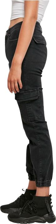 Actual product image Urban Classics Ladies Organic Stretch Denim Cargo Pants - 16966 (28)