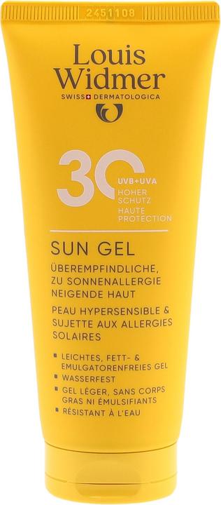 Produktbild Widmer Louis Sun Gel LSF30 parfumiert 100 ml (Sonnencreme, SPF 30, 100 ml)