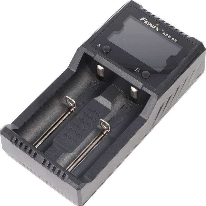 Actual product image Fenix ARE-A2 charger for two 10440, 14500, 16340, 18650, 26650, 21700 batteries (10440, 14500, 16340, 18650, 21700, 26650, Chargers without battery)