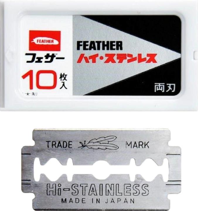 Feather Razor blades (10 pieces), double edge (10 x)