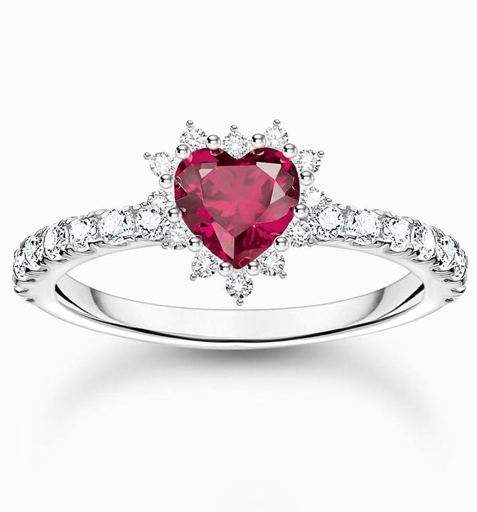 Produktbild Thomas Sabo Herz Ring Romance Silber (52, 925 Silber)