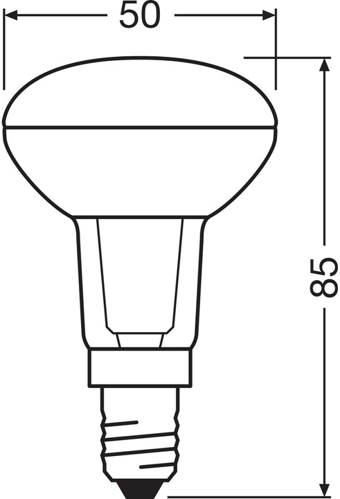 Actual product image Osram Star R50 (E14, 4.30 W, 345 lm, 1 x, F)