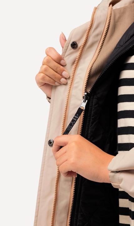 Produktbild Ulla Popken HYPRAR 3-in-1-Funktionsjacke, wasserdicht, Zipptaschen (46, 48)