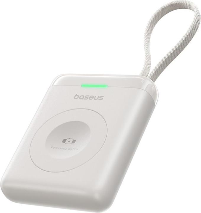 Baseus EnerFill FW11 Portable Wireless Charger for Apple Watch with Built-in Cable 5W White (5 W)