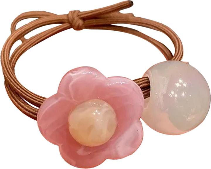 Immagine prodotto Avizar Perlen-Haargummi mit Perlenblume (Elastico per capelli)