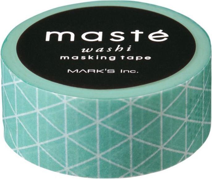 Produktbild Mark'S Klebeband Washi Tape Basic mint/trianlge