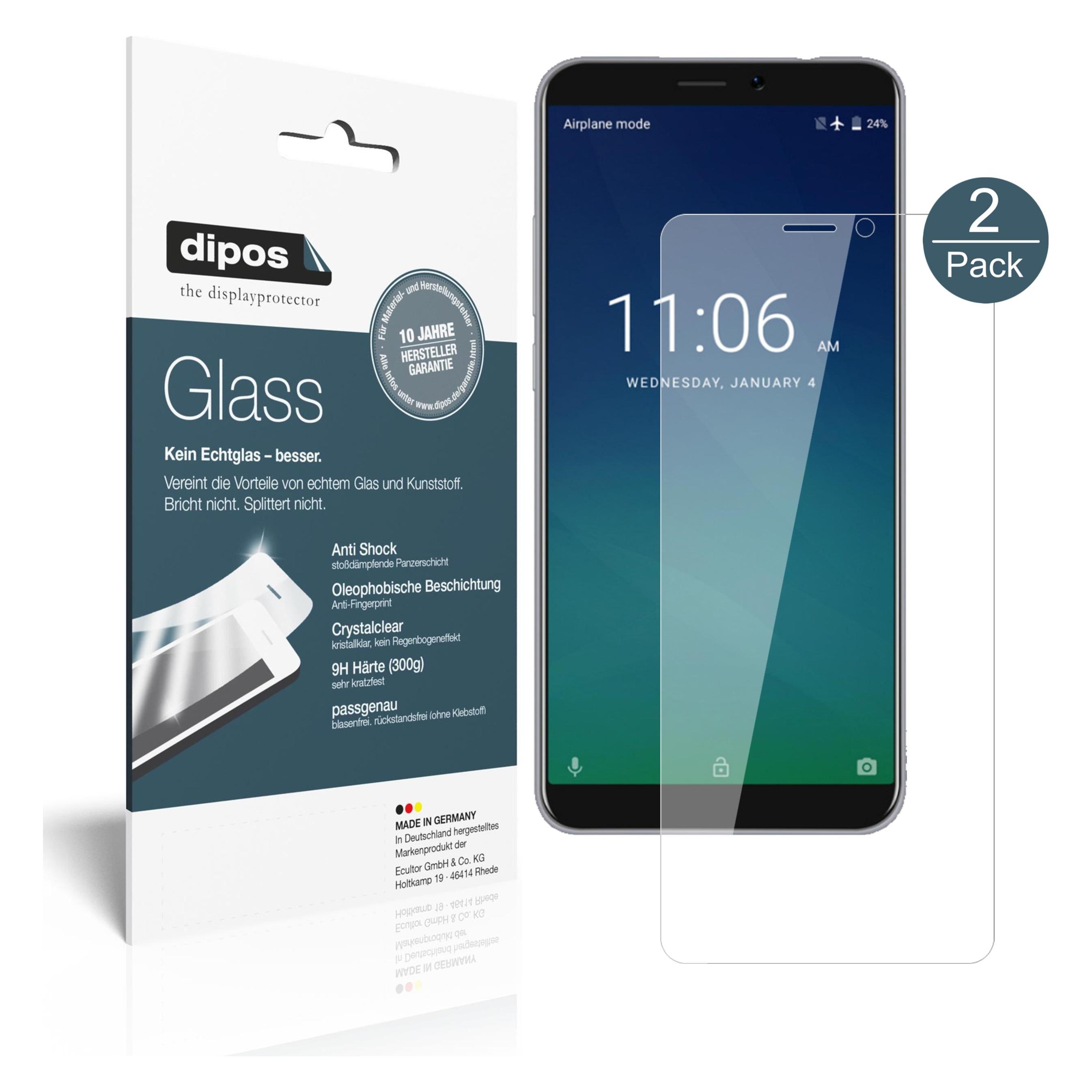 dipos I 2X Pellicola Protettiva Compatibile con Oppo K1 Protezione Vetro Flessibile 9H