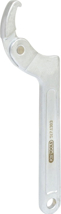 Produktbild KS Tools Gelenk-Hakenschlüssel mit Nase. 32-76mm 517.1303 (76 mm, 63 mm, 36 mm, 52 mm, 60 mm, 66 mm, 55 mm, 75 mm, 74 mm, 41 mm, 45 mm, 46 mm, 56 mm, 71 mm, 67 mm, 37 mm, 33 mm, 57 mm, 47 mm, 34 mm, 70 mm, 43 mm, 68 mm, 40 mm, 62 mm, 42 mm, 48 mm, 38 mm, 39 mm, 32 mm, 54 mm, 50 mm, 65 mm, 44 mm, 35 mm, 58 mm, 49 mm)