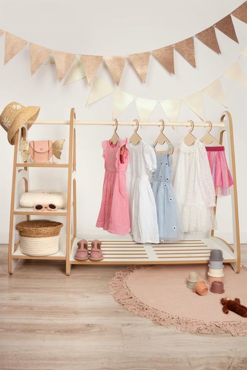 Immagine prodotto Tupti.wood MAXI Garderobe Kleiderschrank  mit Kleiderbügel Weiss