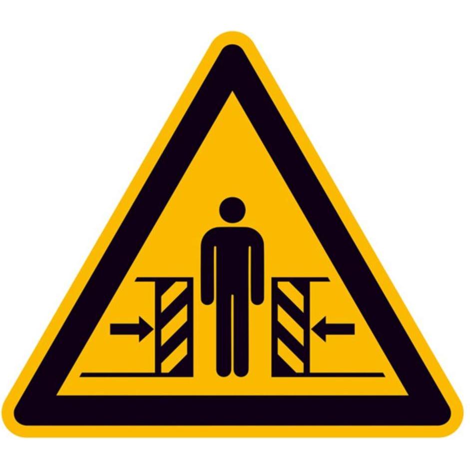 Wolk, Segnaletica di sicurezza, Warnschild Quetschgefahr Folie selbstklebend 315 mm ISO 7010 1 St.