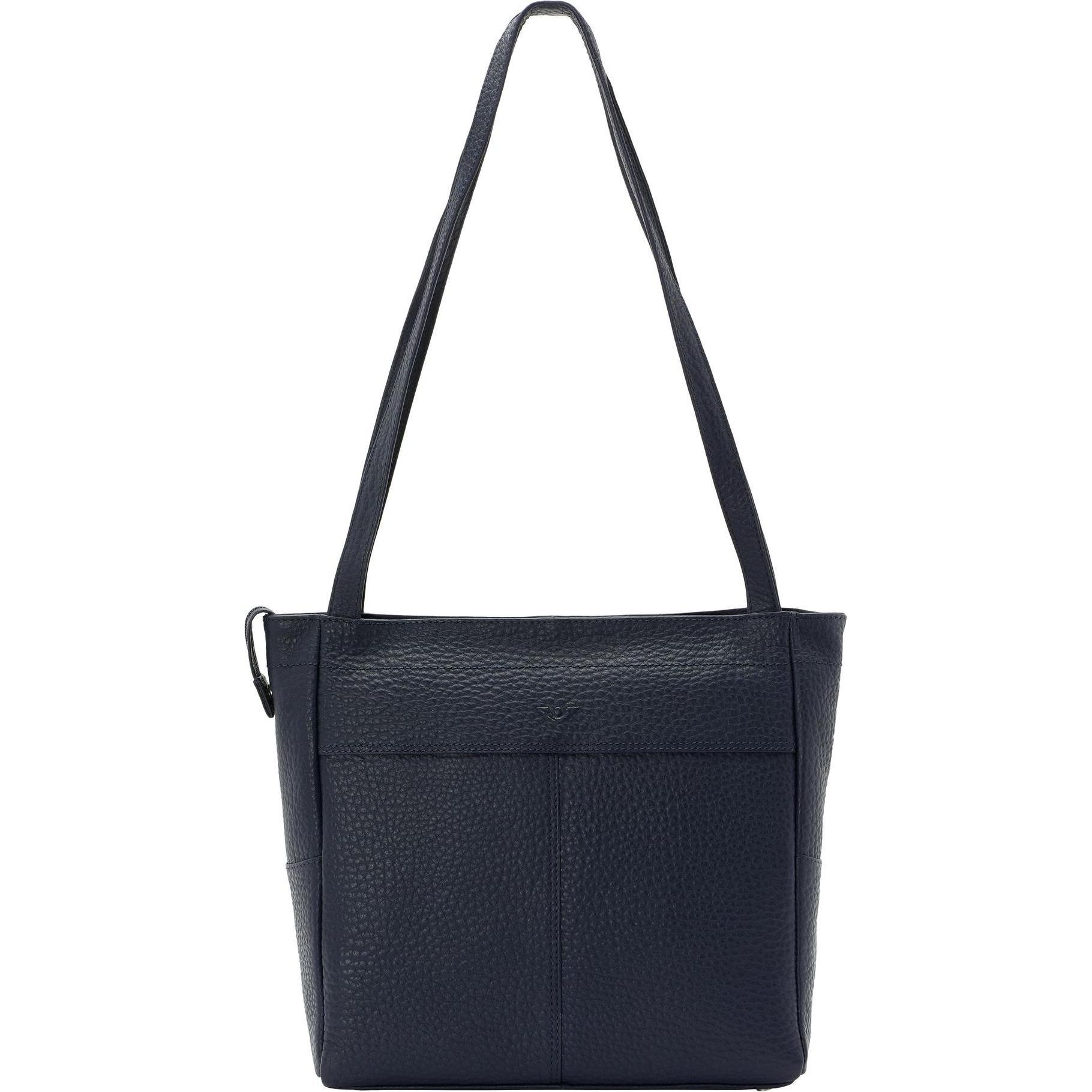 Voi, Handtasche, Hirsch Quila Schultertasche Leder 29 cm, Blau