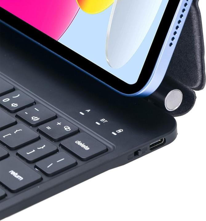 Image du produit Deltalabs Ledertasche Cover Magnetische Bluetooth Tastatur für Apple (US)