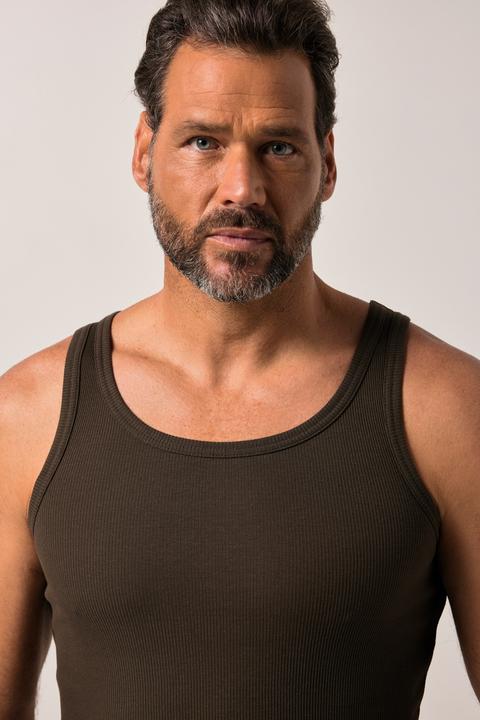 Actual product image JP1880 tank top, vest, ribbed, Sleeveless, up to 8 XL (5XL)