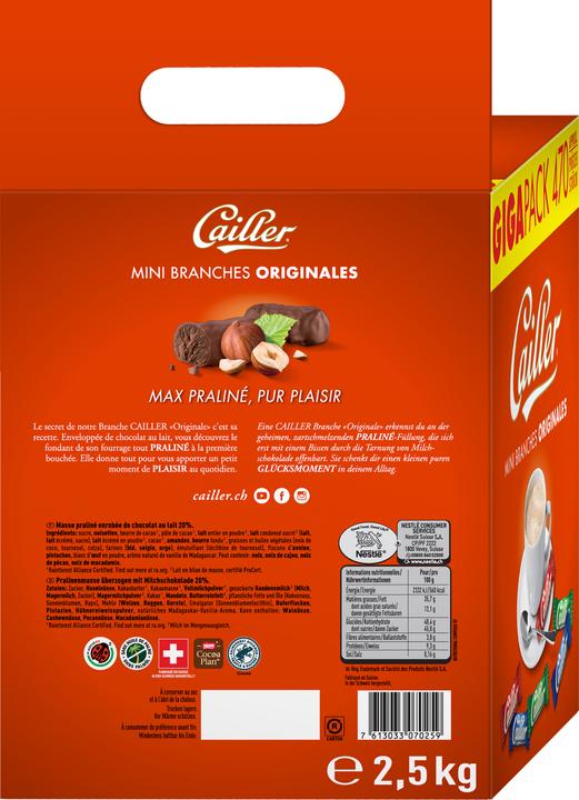 Image du produit Cailler Branche Mini Originale (1110 g)