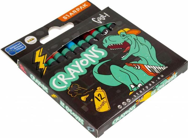 Produktbild Starpak Wachsmalstifte Skate Dino, 12 Stk. (12x)
