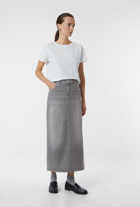 Produktbild Comma Rock Langer Jeans-Rock mit Kontrast-Nähten (38)