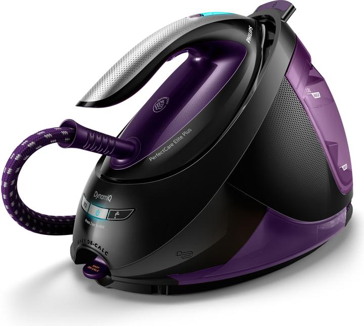 Immagine prodotto Philips GC9675/80 PerfectCare Elite Plus Stazione Stirante a Vapore, Nero/Viola (2700 W, 550 g/min)