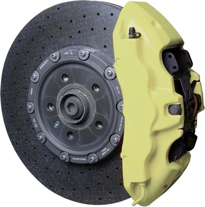 Actual product image Foliatec Folia Tec brake caliper lacquer Creamy vanilla incl. assembly set (brush, steel brush, spatula,