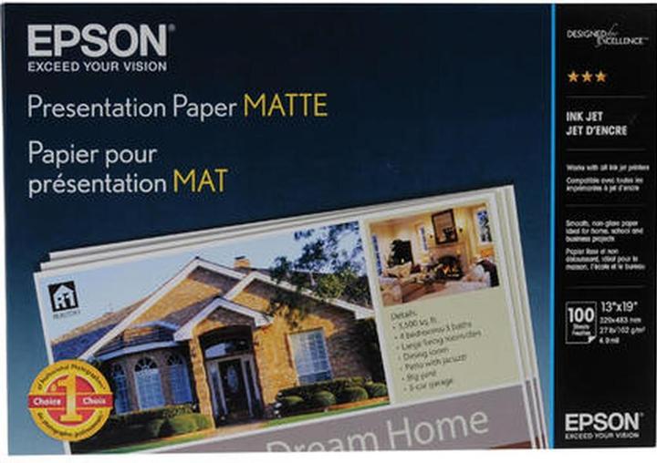 Image du produit Epson Papier jet d'encre de qualité photo, 100 feuilles (102 g/m², A3+, 100 x)