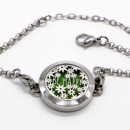 Produktbild Zen Arôme Duft-Schmuck Armband No.19 Diffusor für Ätherisches Öl, Parfum - Edelstahl (23 cm, Metall, Edelstahl)