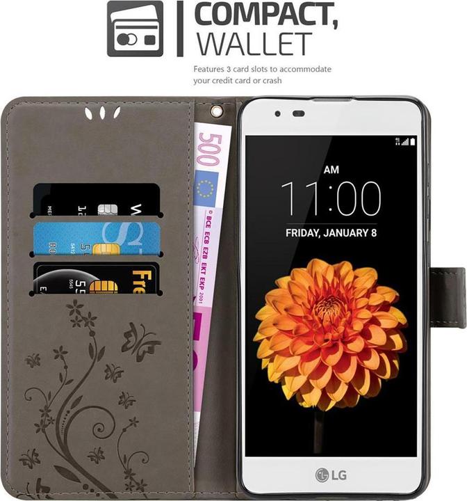 Actual product image Cadorabo Flower Book Cover (LG K7)