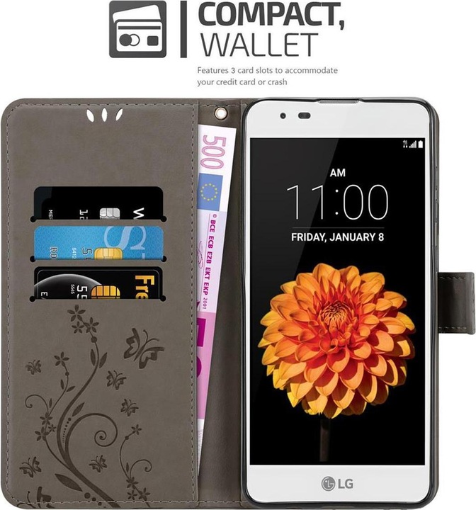 Actual product image Cadorabo Flower Book Cover (LG K7)