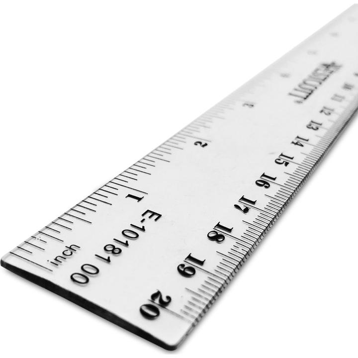 Actual product image Westcott Plastic ruler 20cm (20 cm, Plastic)