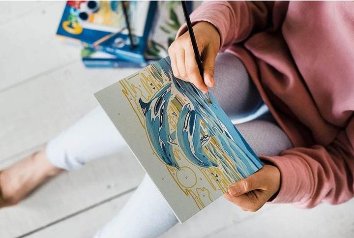 Produktbild Ravensburger CreArt Delightful Dolphins