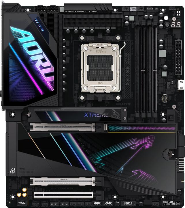 Actual product image Gigabyte X870e Aorus Xtreme Ai Top (AM5, AMD X870E, E-ATX)