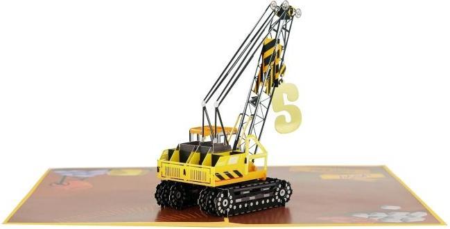 Actual product image MU Classic 3D pop-up birthday card - Crane (1 pcs.)