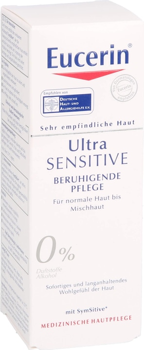 Actual product image Eucerin UltraSENSITIVE Soothing Care for Normal to Combination Skin (50 ml, 24h cream)