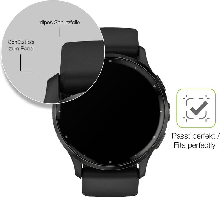 Produktbild Dipos Full Cover Schutzfolie Matt (Garmin Venu 3)