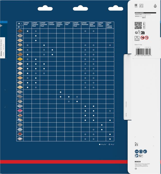 Produktbild Bosch Professional Zubehör Kreissägeblatt Expert for Stainless Steel, 305 x 25,4 x 2,5 x 80