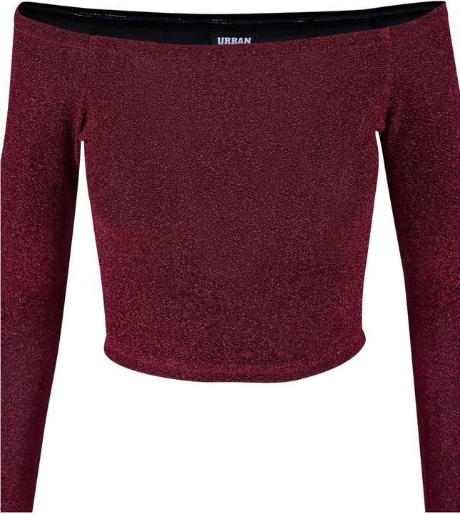 Image du produit Urban Classics Ladies Off Shoulder Glitter Longsleeve (5XL)