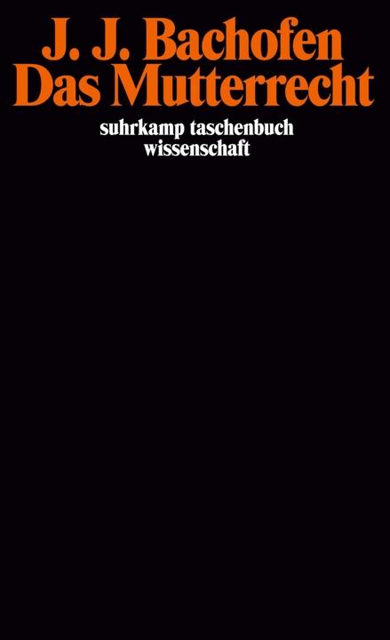 Produktbild Das Mutterrecht (Deutsch, Johann J. Bachofen, 1975)