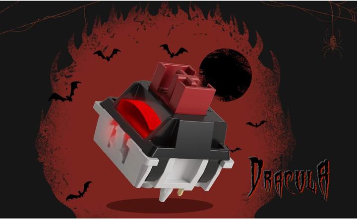 Produktbild Akko Dracula Switch, mechanisch, 5-Pin, linear, MX-Stem, 35g - 45 Stück
