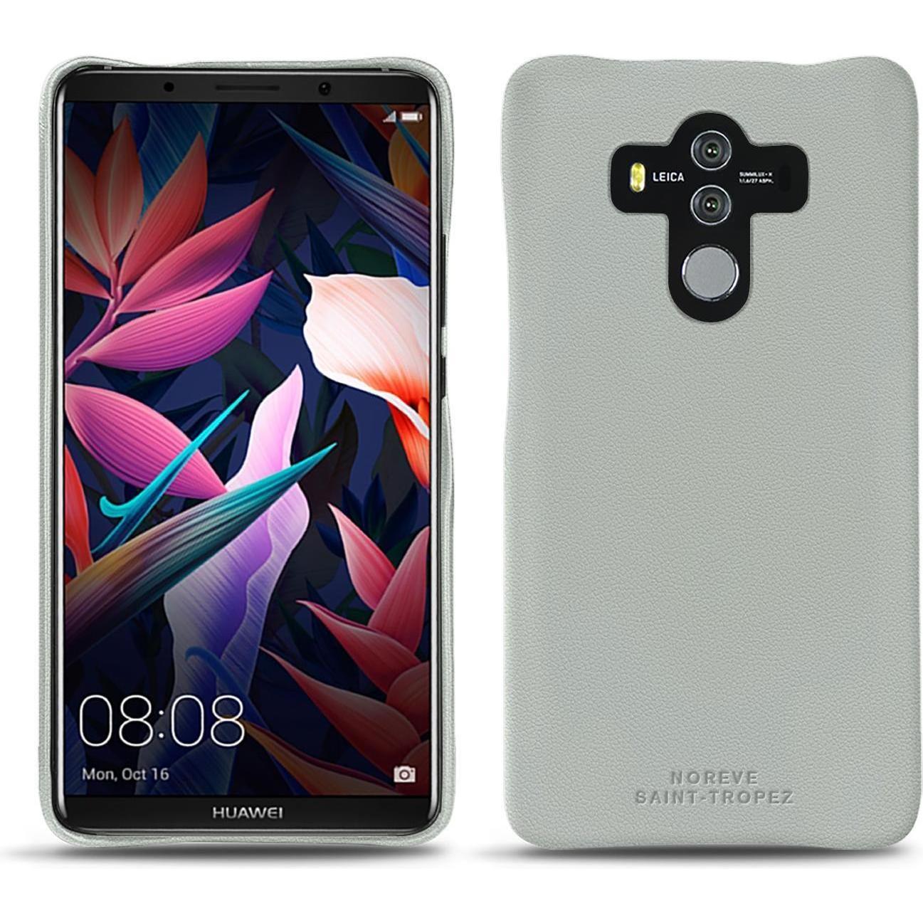 Noreve Lederschutzhülle (Huawei Mate 10 Pro), Smartphone Hülle, Grau