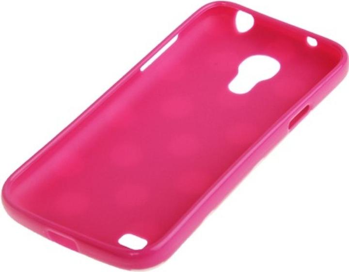 Produktbild König Design Schutzhülle Punkte TPU Case für Handy Samsung Galaxy S4 mini i9190 pink/weiss (Samsung Galaxy S4 mini)