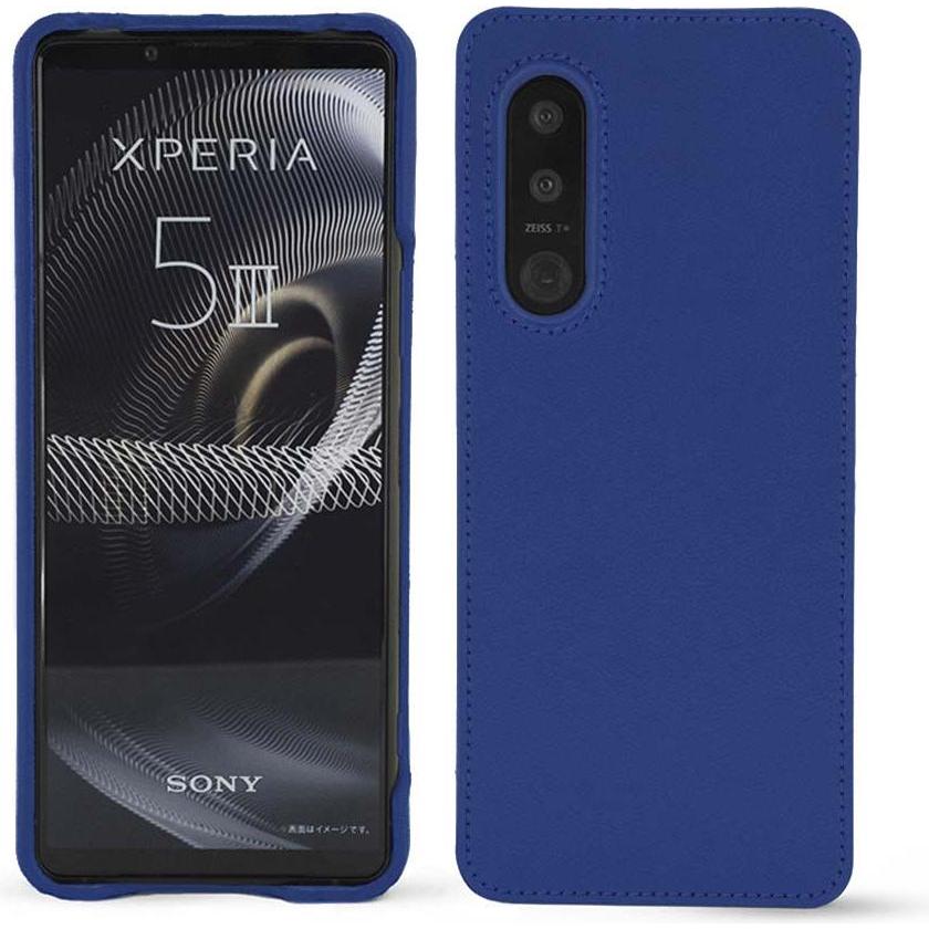 Noreve Lederschutzhülle (Sony Xperia 5 III), Smartphone Hülle, Blau