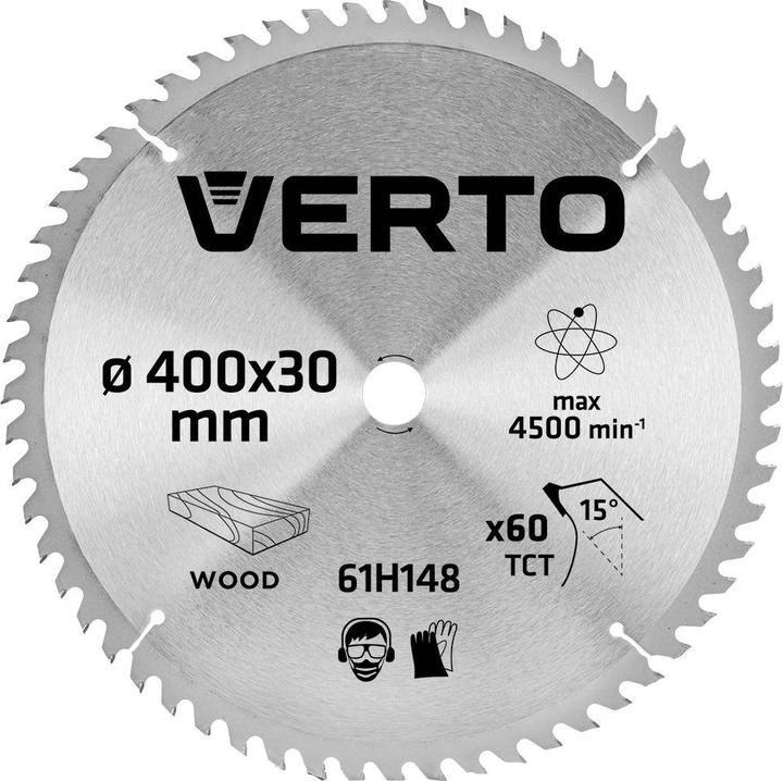 Produktbild Verto Kreissägeblatt, Widia, 400 x 30 mm, 60 Zähne