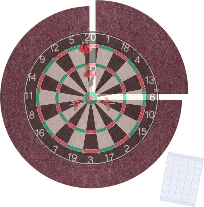 Relaxdays Lot de 4 anneaux protège-cible