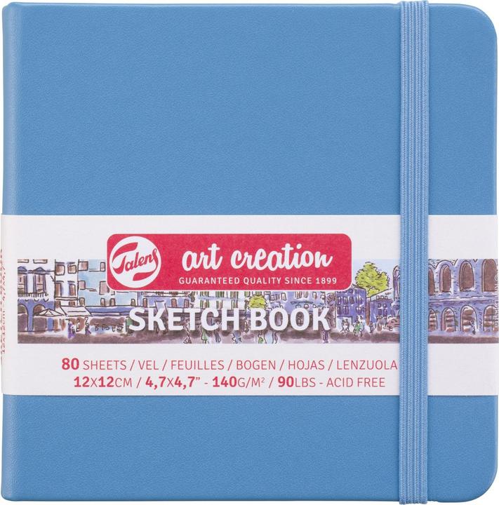 Produktbild Talens Malbuch 12 x 12 cm Seeblau (12 x 12 cm, Harter Einband)