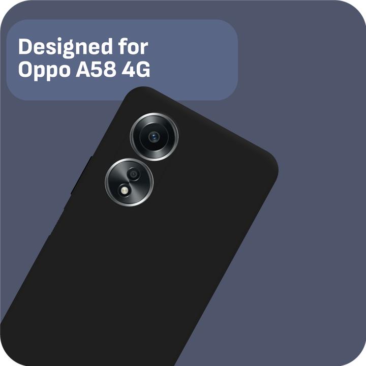 Actual product image Cazy Silicone Case Compatible with Oppo A58 4G - Soft TPU Protection - (Oppo A58 4G)