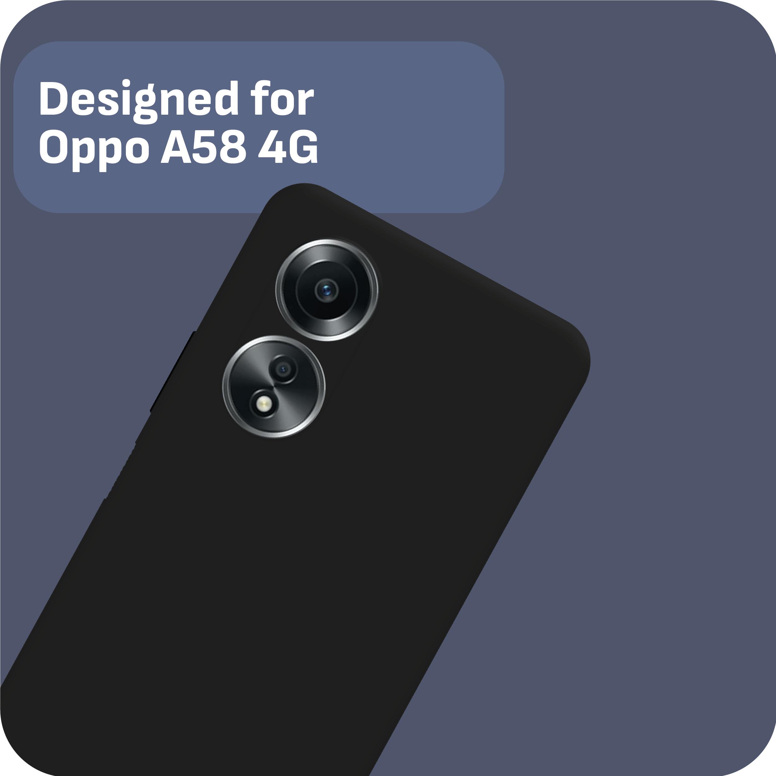 Thumbnail - Cazy Silikon Hülle Kompatibel mit Oppo A58 4G - Soft TPU Schutz - (Oppo A58 4G), Smartphone Hülle, Schwarz