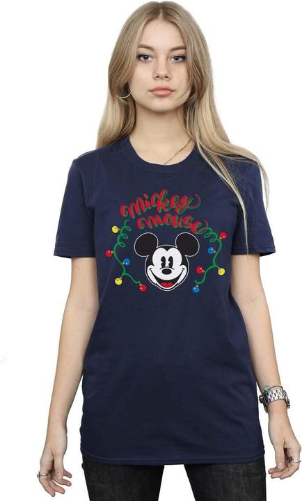 Image du produit Disney - T-shirt MICKEY MOUSE CHRISTMAS LIGHT BULBS - Femme (3XL)