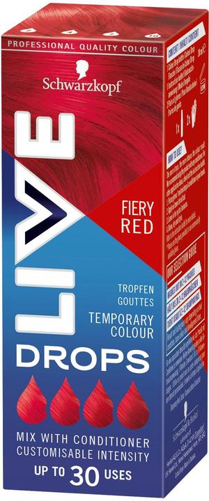 Produktbild Schwarzkopf Live Temporary Colour Drops (Fiery Red)