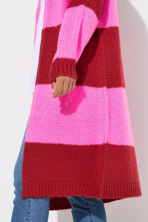 Produktbild Angel of Style Long-Strickjacke, Straight Fit, Blockstreifen (46, 48)