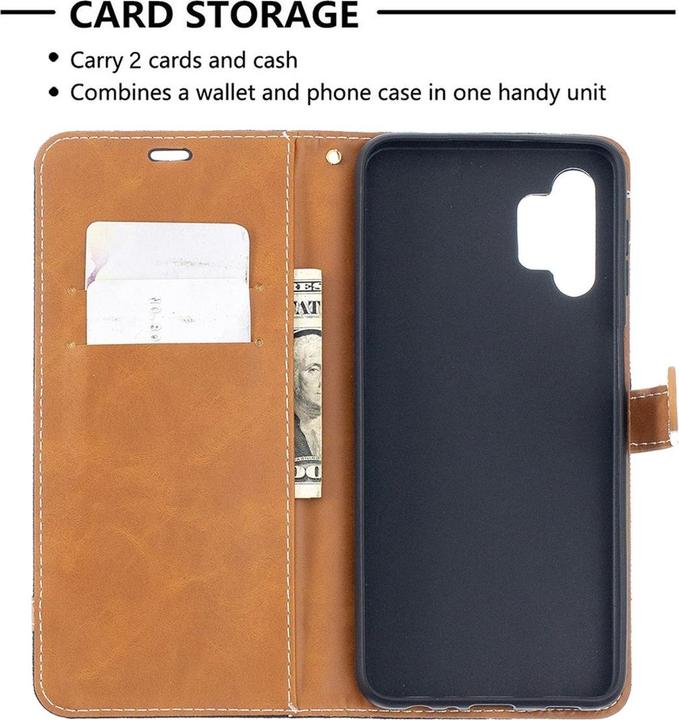 Actual product image König Design Case Mobile Protection for Samsung Galaxy A32 5G Case Cover Wallet Case New (Samsung Galaxy A32 5G)